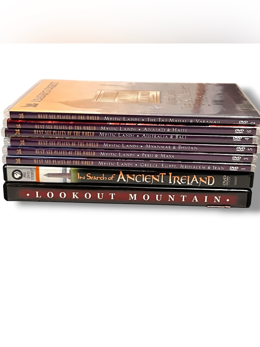 VTG Documentary Travel DVD Lot Readers Digest Must See Places Ireland Lookout Mt